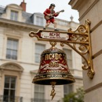 ACDC 53rd Anniversary Doorbell Angus Young Guitarist Rock Music Fan Gift Heavy Metal Wall Mounted Bell